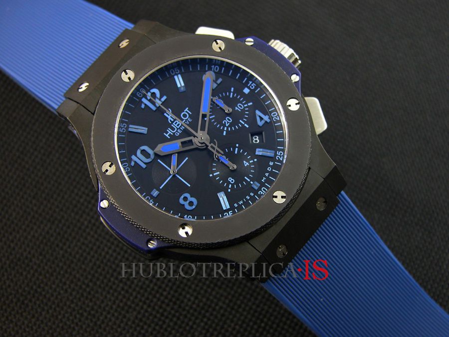 Hublot 301.CI.1190.GR.ABB09 Blue Rubber Strap - Image 2