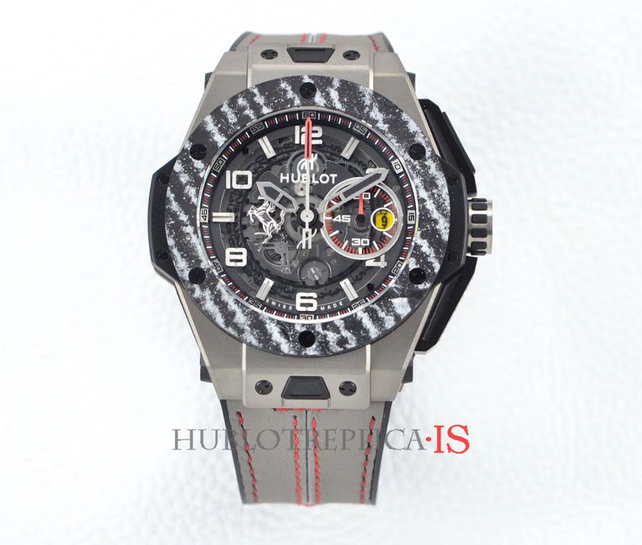 Hublot 401.NJ.0123.VR Black And Gray Hollow Dial