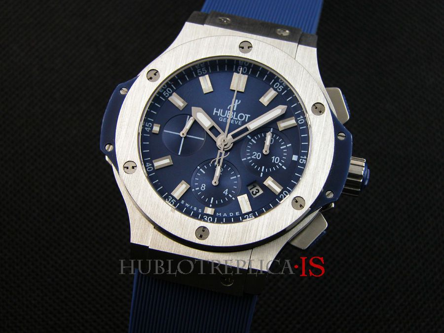 Hublot Blue Silver Nail Scale Dial