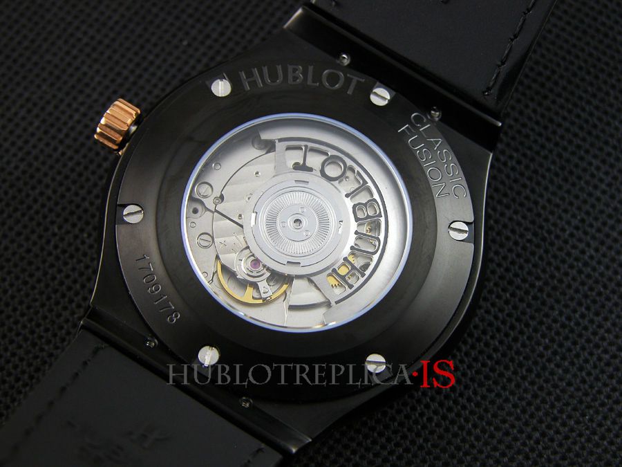 Hublot Black Face Rose Gold Bar Color Nail Scale Dial - Image 8