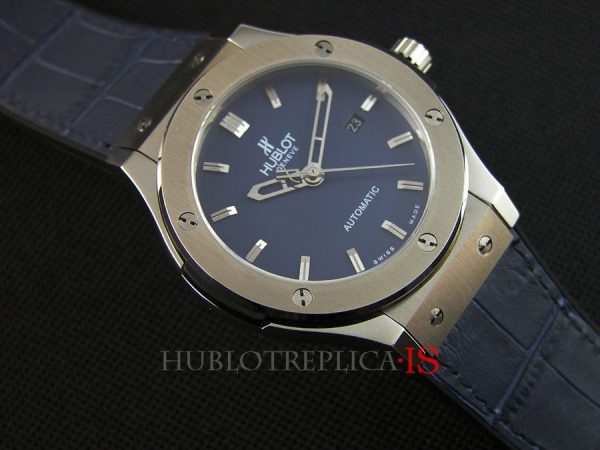 Hublot Blue Leather Strap Classic Fusion - Image 2
