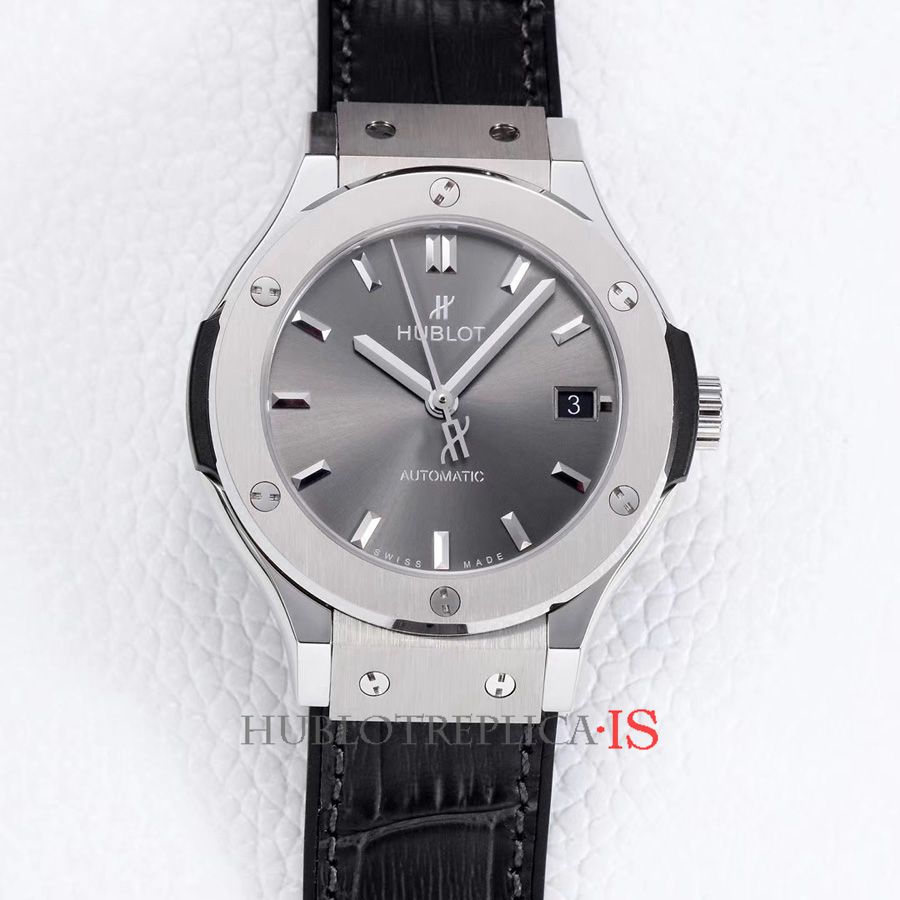 Hublot Light Gray Leather Strap