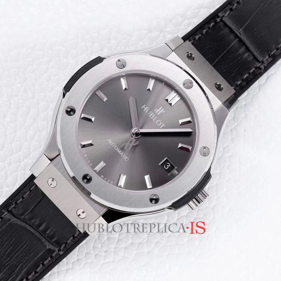 Hublot Light Gray Leather Strap - Image 2