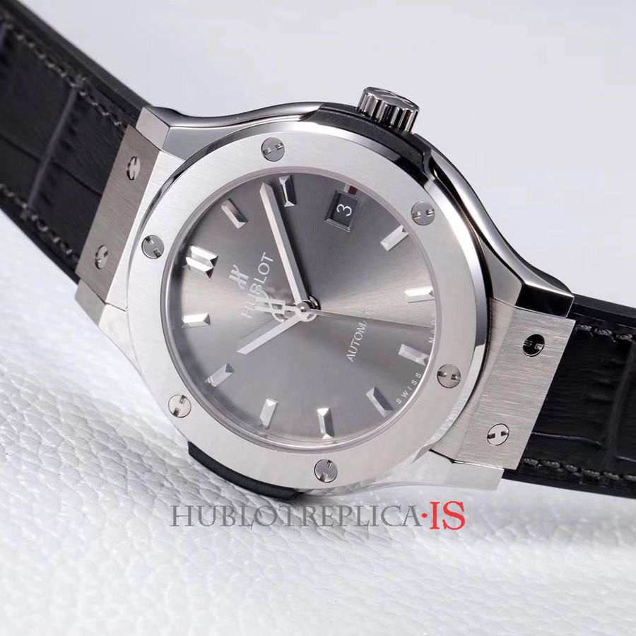 Hublot Light Gray Leather Strap - Image 3