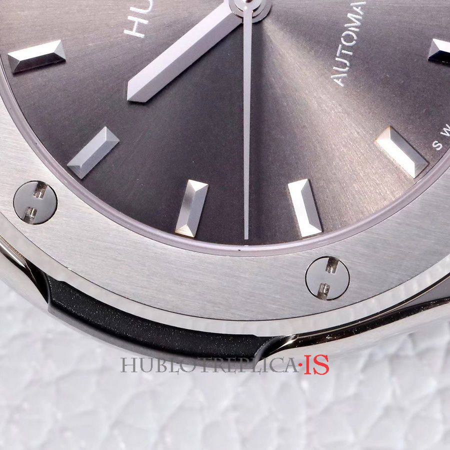 Hublot Light Gray Leather Strap - Image 4