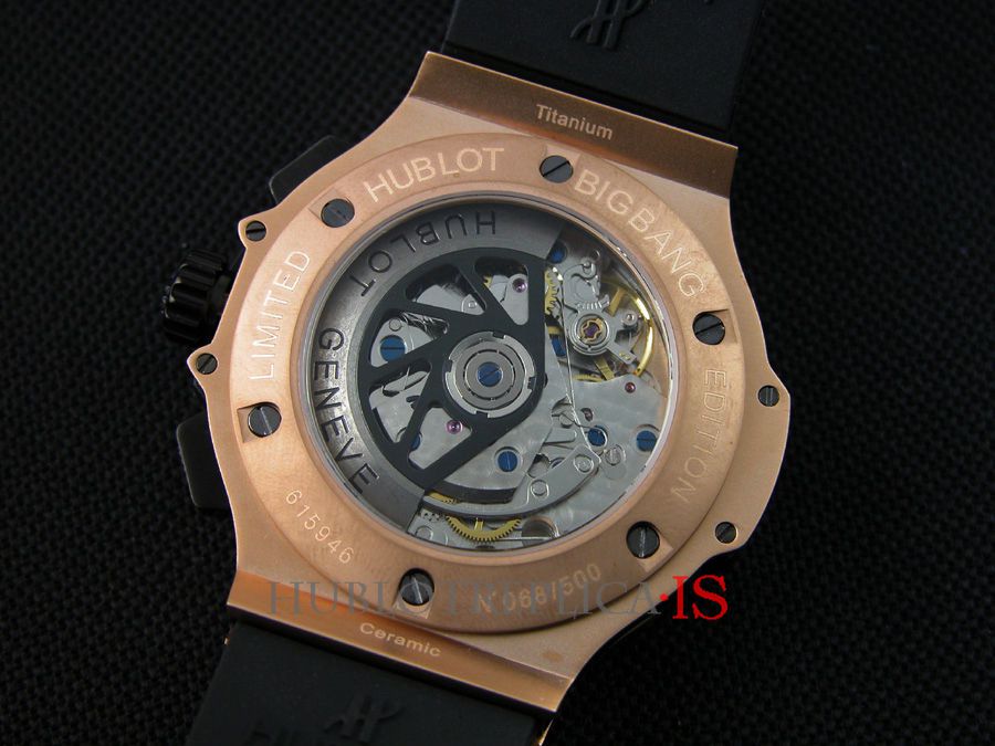 Hublot Black Grid Face Gold Nail Scale Dial - Image 7