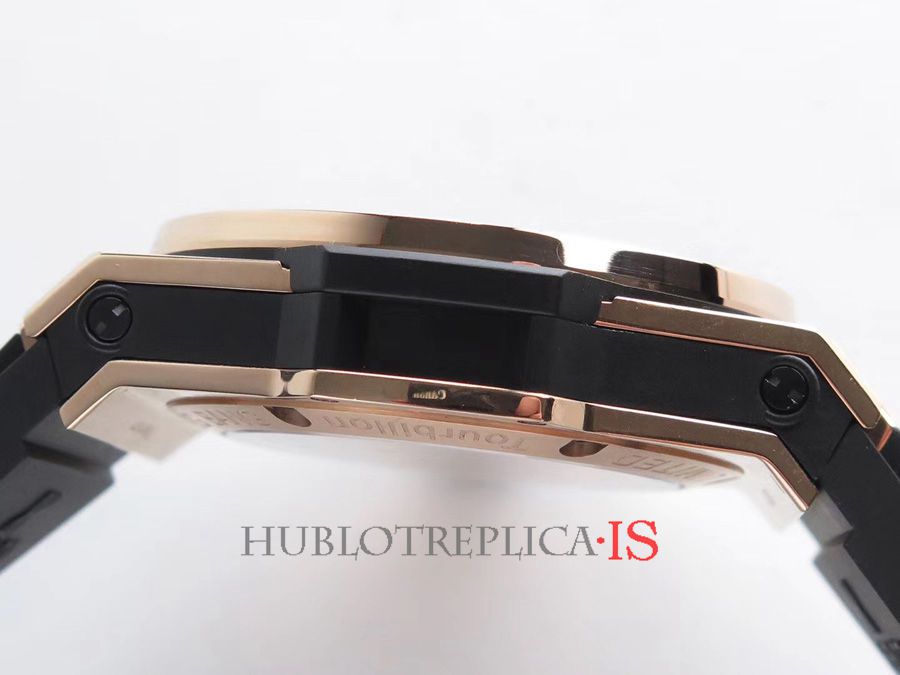Hublot Hollow Dial Black Rubber Strap - Image 5