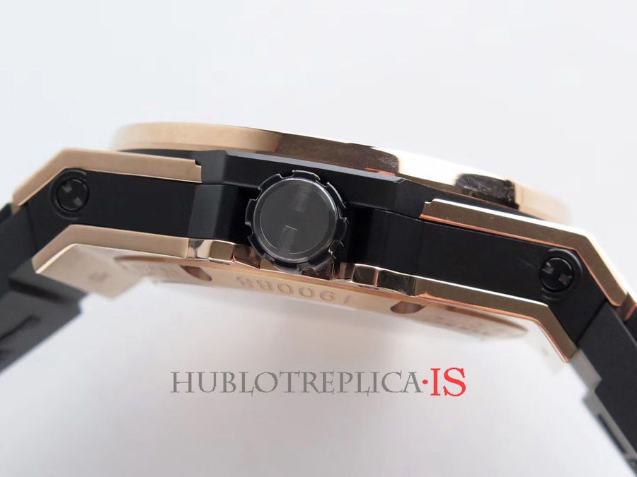 Hublot Hollow Dial Black Rubber Strap - Image 6