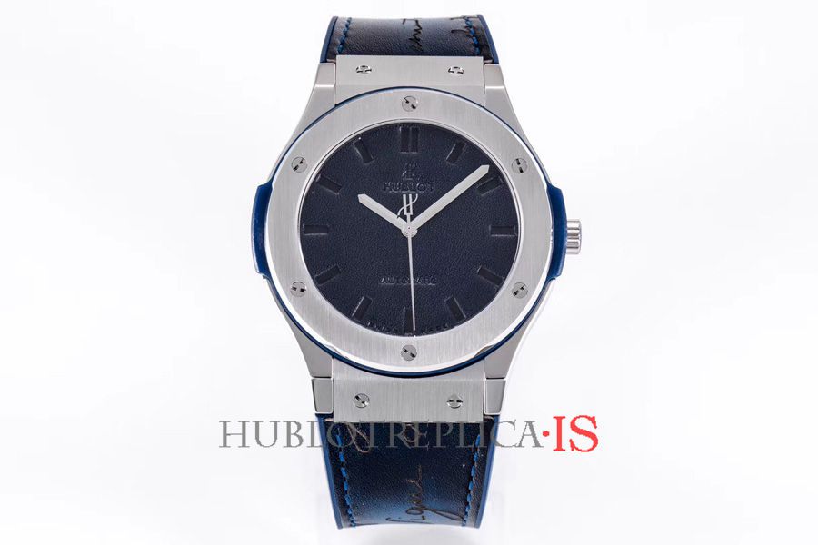 Hublot Dark Blue Leather Dial