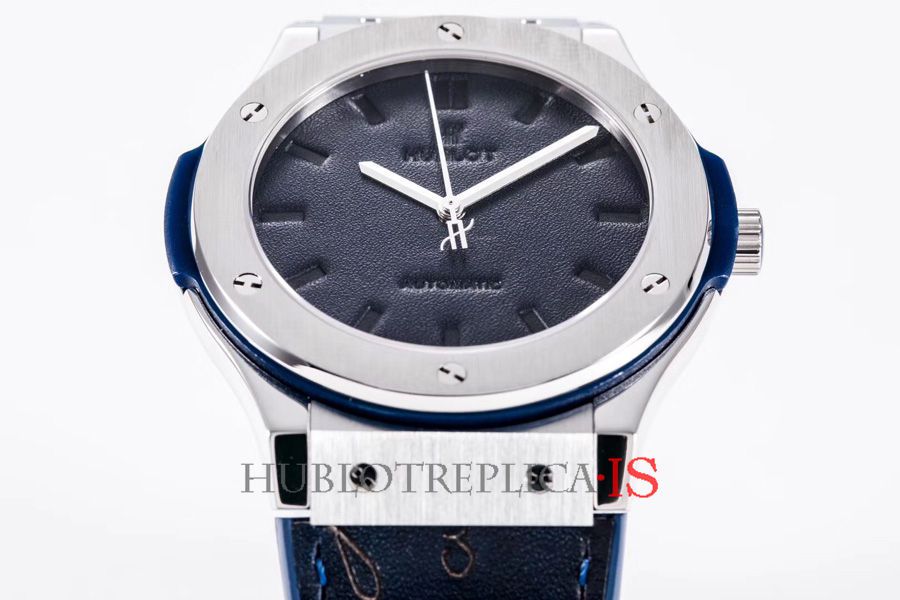 Hublot Dark Blue Leather Dial - Image 3