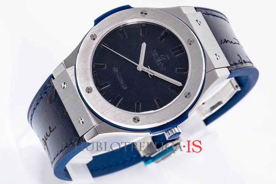 Hublot Dark Blue Leather Dial - Image 5
