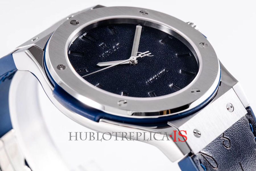 Hublot Dark Blue Leather Dial - Image 6