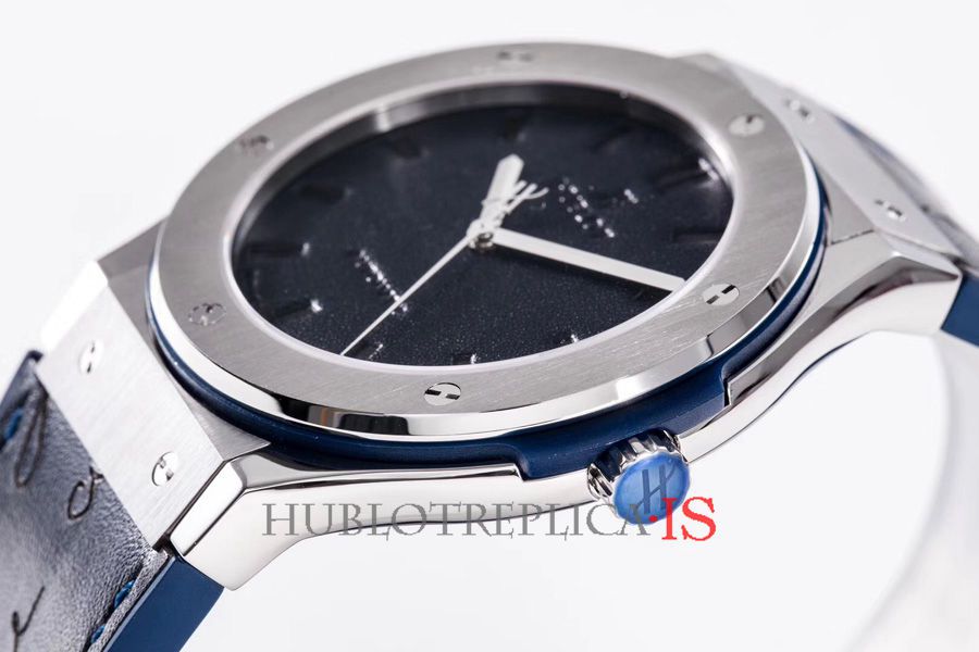 Hublot Dark Blue Leather Dial - Image 7
