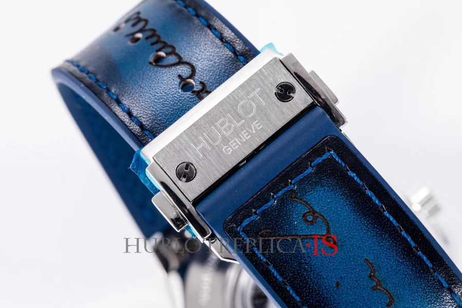 Hublot Dark Blue Leather Dial - Image 9