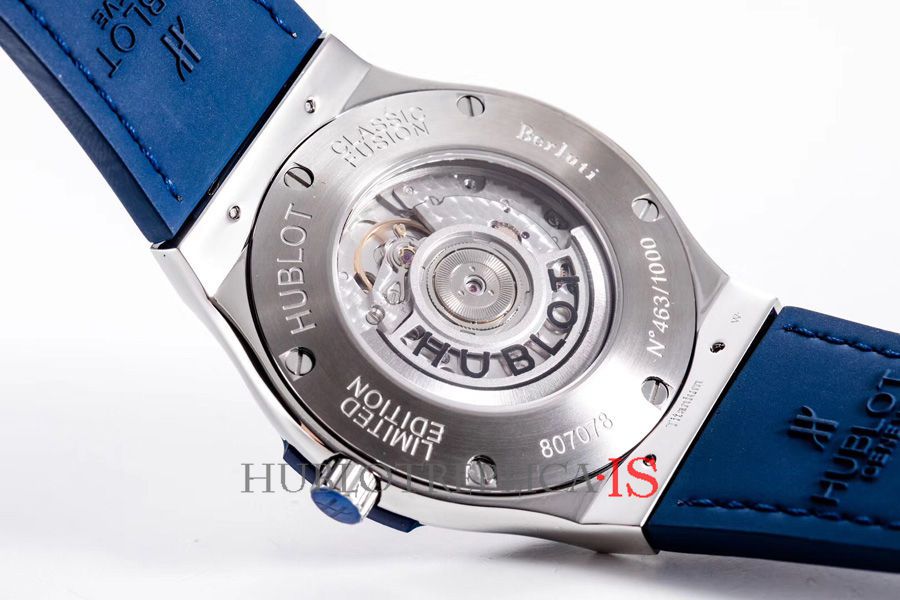 Hublot Dark Blue Leather Dial - Image 10