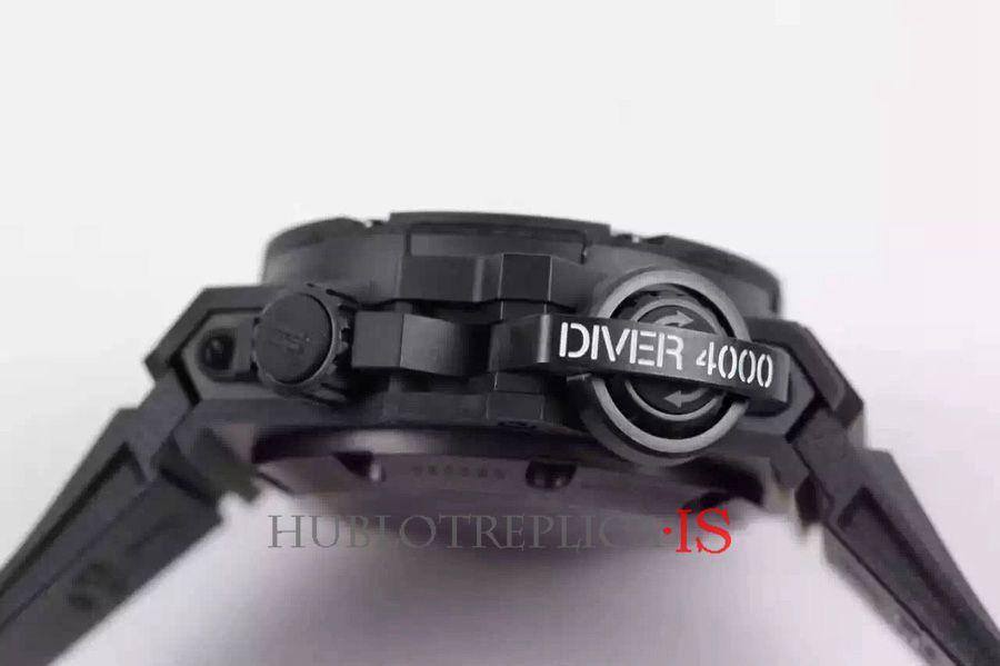 Hublot Black Rubber Strap 4000M - Image 4