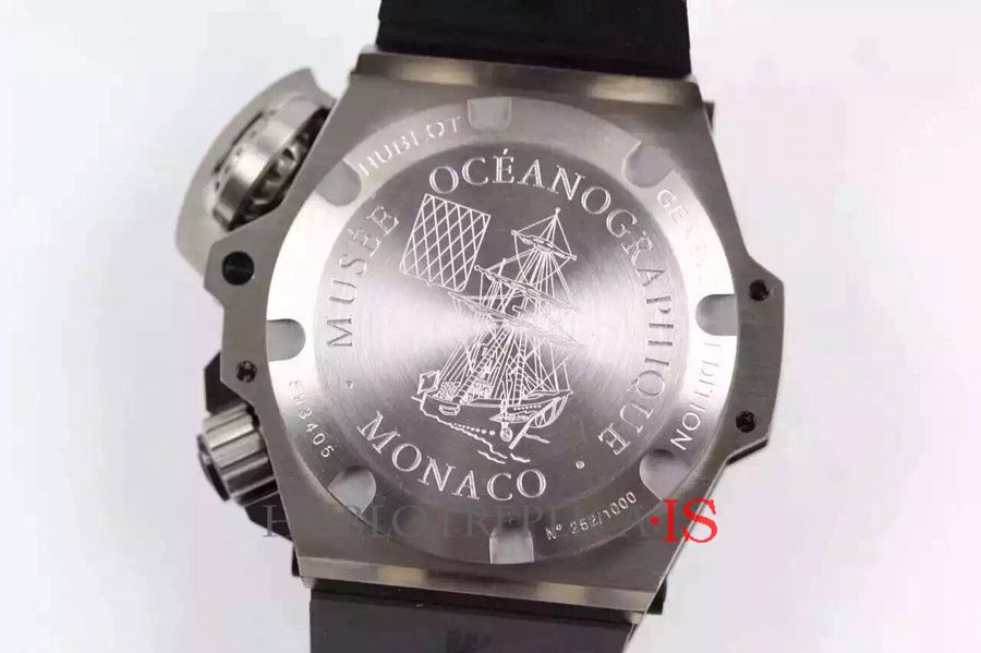 Hublot 4000M Black Rubber Strap Black Dial - Image 7