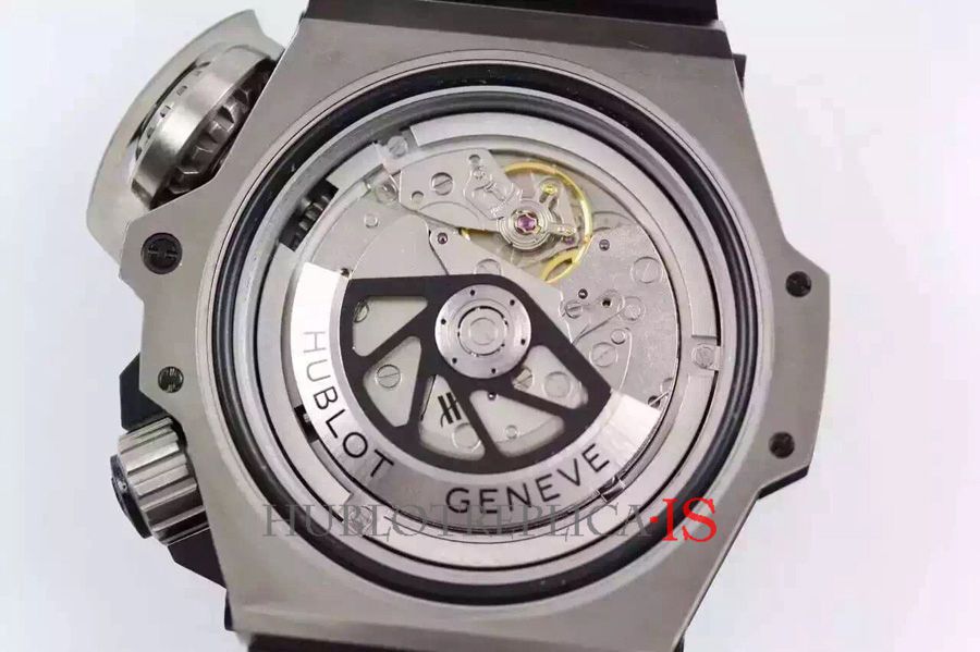 Hublot 4000M Black Rubber Strap Black Dial - Image 8