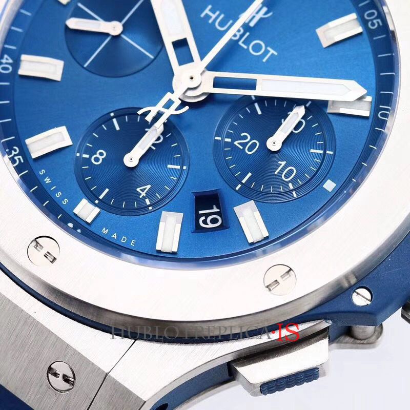 Hublot Big Bang Blue Dial Blue Leather Strap - Image 6