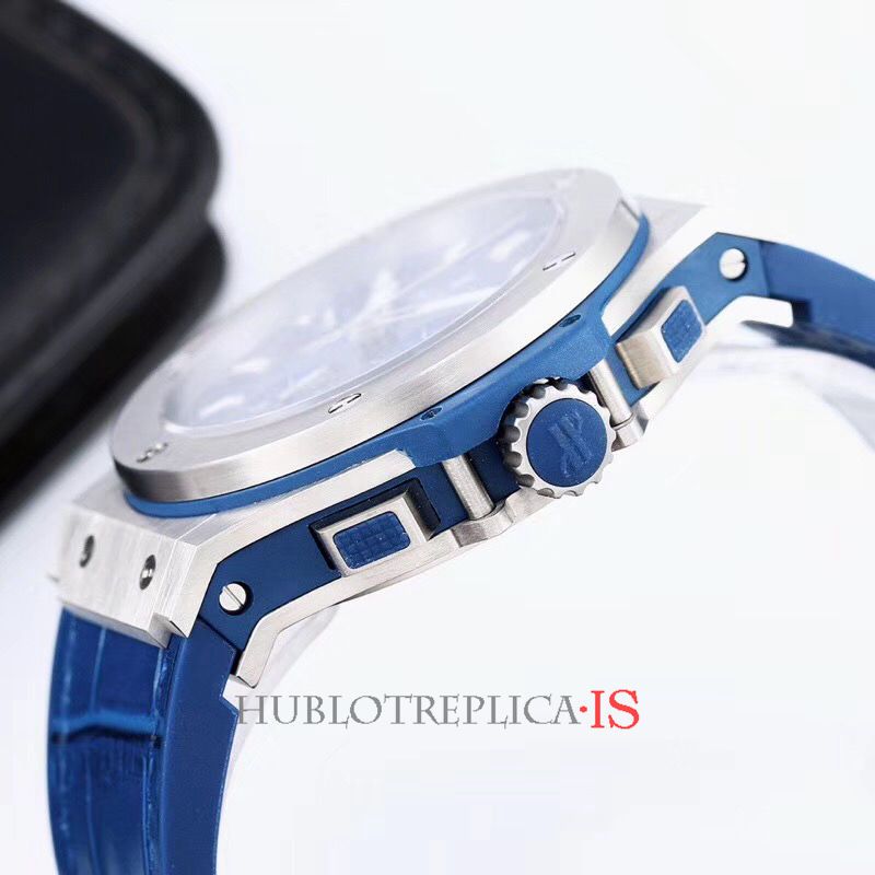 Hublot Big Bang Blue Dial Blue Leather Strap - Image 7