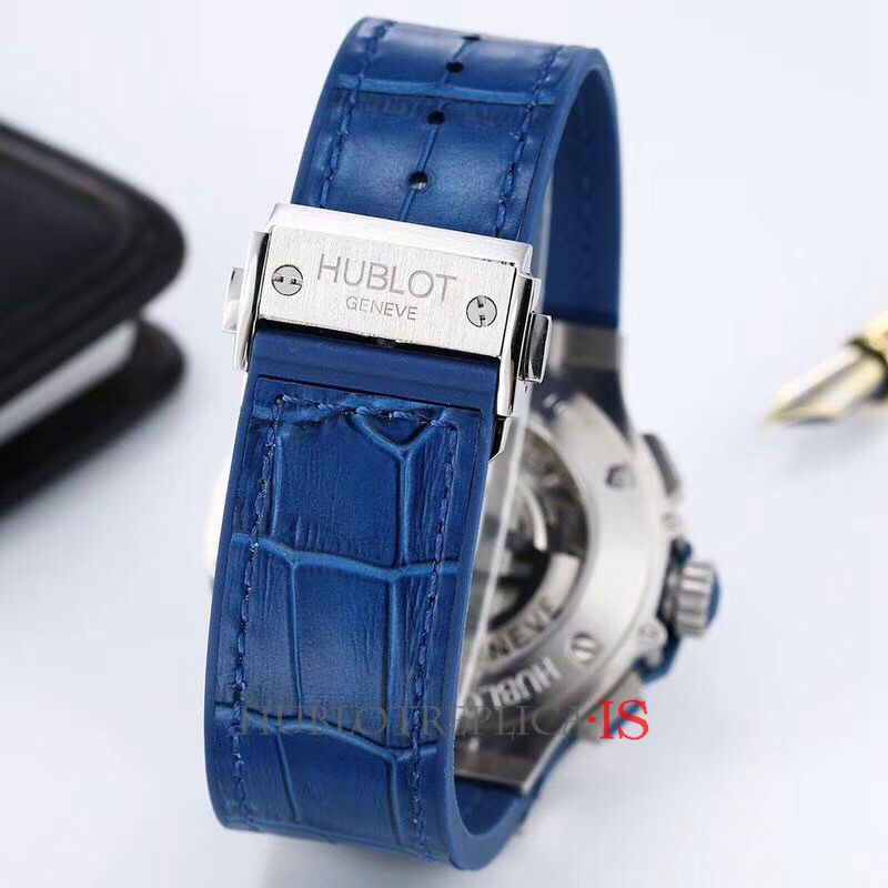 Hublot Big Bang Blue Dial Blue Leather Strap - Image 9
