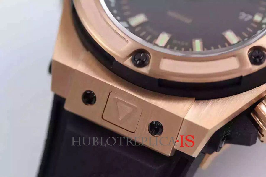 Hublot 4000M Black Face Gold Bar Nail Scale Dial - Image 4