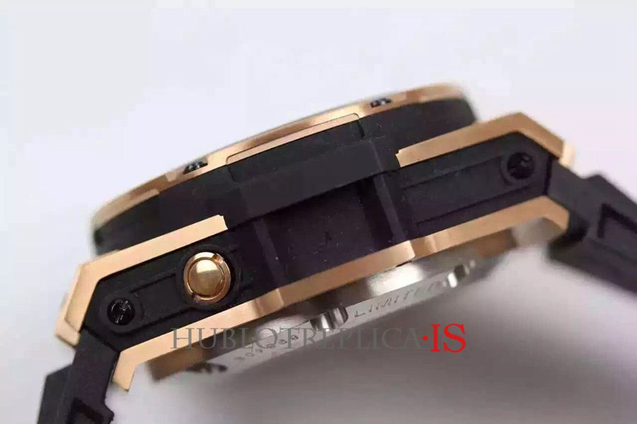 Hublot 4000M Black Face Gold Bar Nail Scale Dial - Image 6