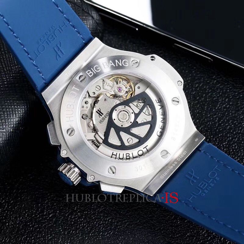 Hublot Big Bang Blue Face Silver Bar Nail Scale Dial - Image 10