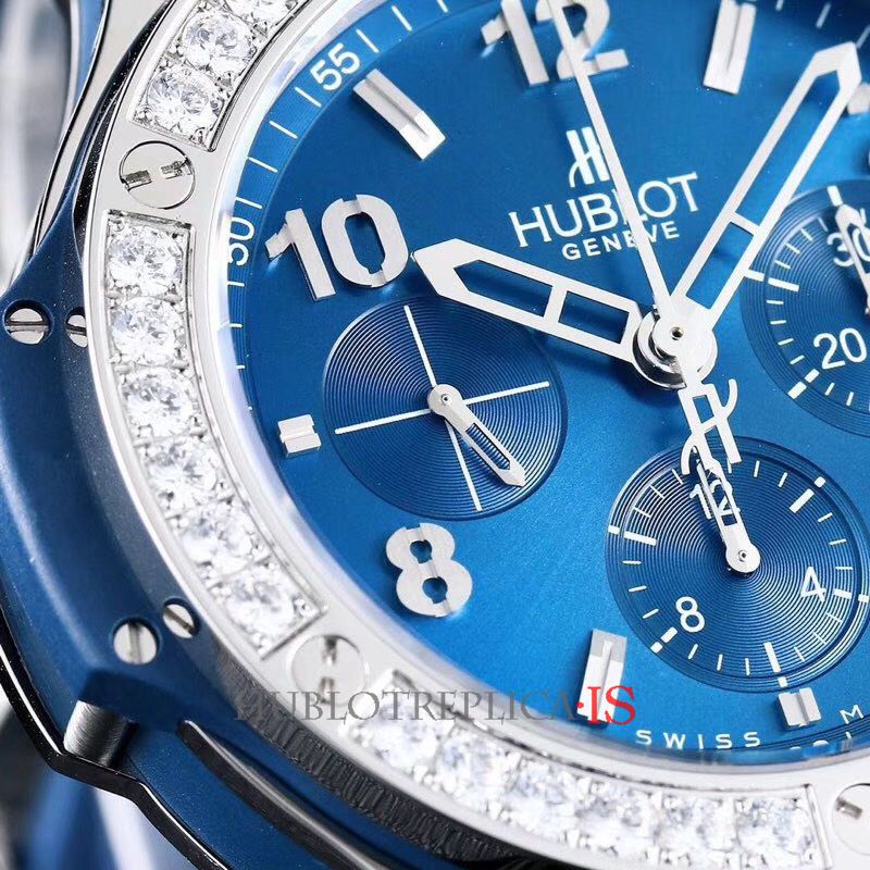 Hublot Big Bang Blue Face Silver Bar Nail Scale Dial - Image 6