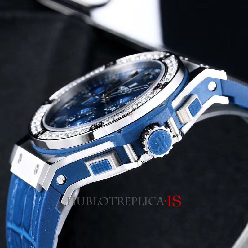 Hublot Big Bang Blue Face Silver Bar Nail Scale Dial - Image 8
