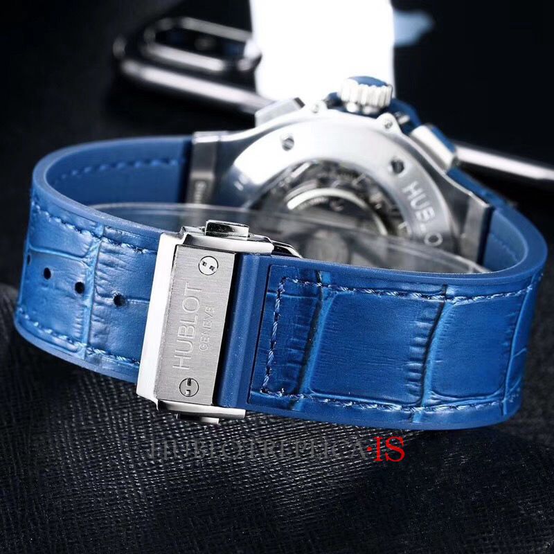 Hublot Big Bang Blue Face Silver Bar Nail Scale Dial - Image 9