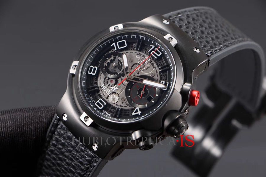 Hublot Ferrari GT Black Leather Strap - Image 2