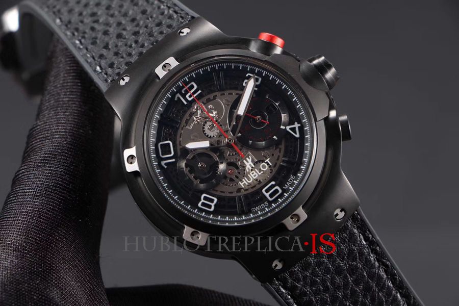 Hublot Ferrari GT Black Leather Strap - Image 3
