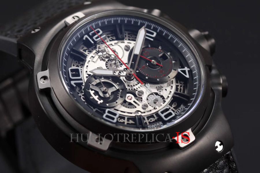 Hublot Ferrari GT Black Leather Strap - Image 4