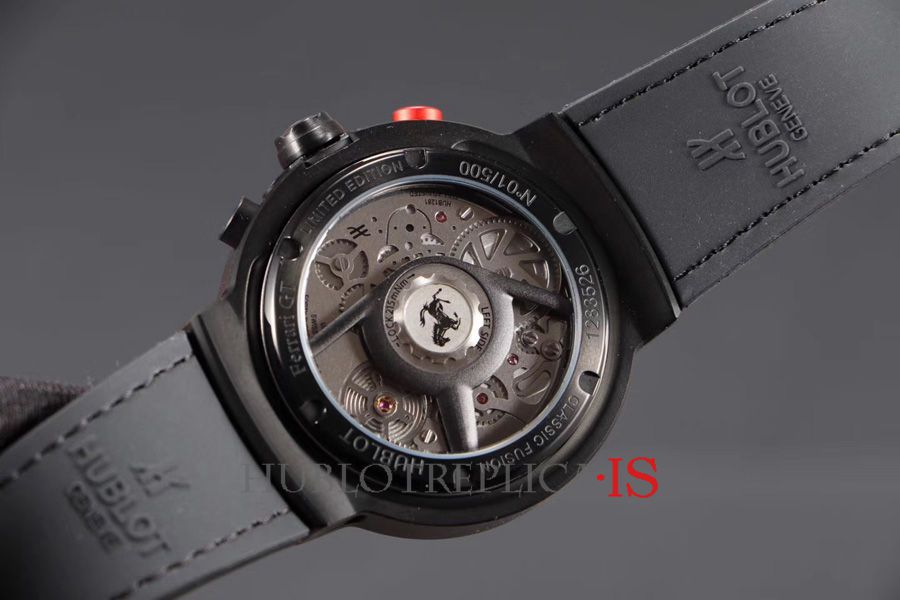 Hublot Ferrari GT Black Leather Strap - Image 7