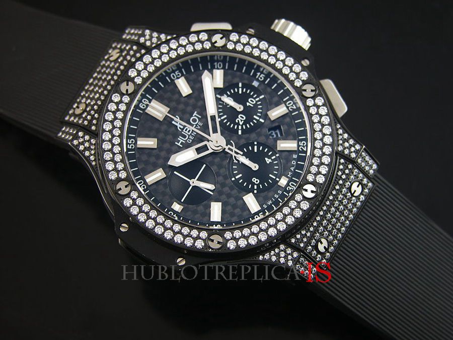 Hublot Black Rubber Strap Fashion - Image 2