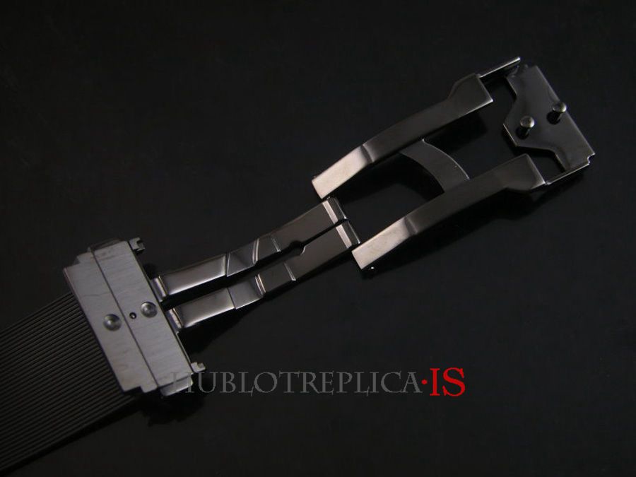 Hublot Black Rubber Strap Fashion - Image 6