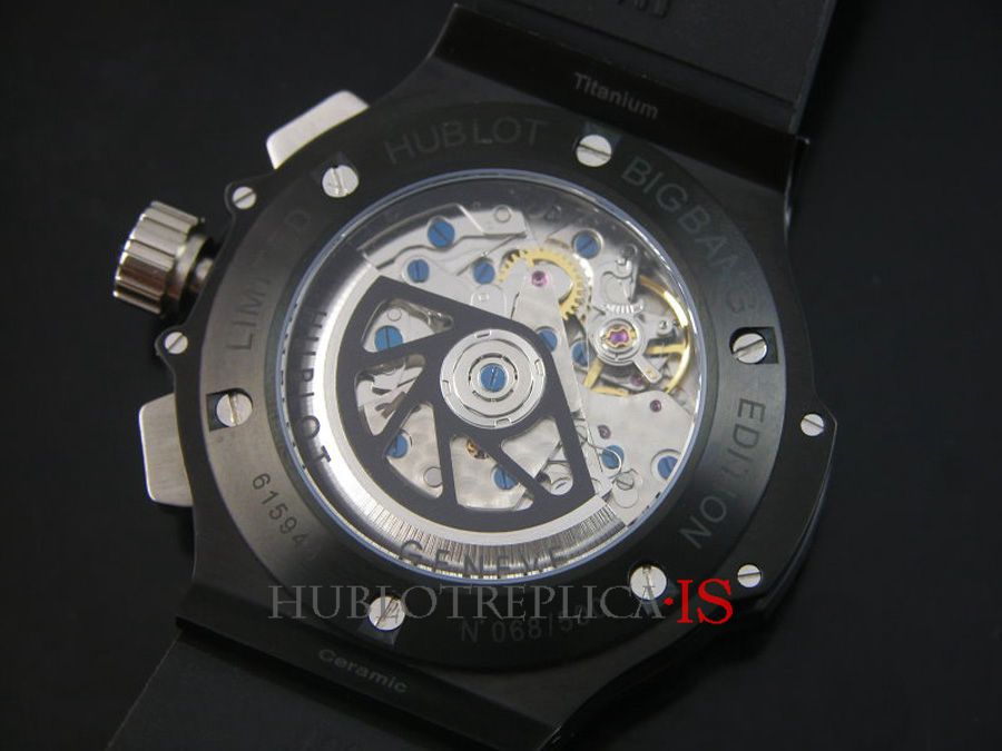Hublot Black Rubber Strap Fashion - Image 7
