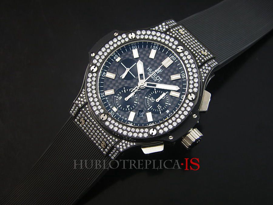 Hublot Black Rubber Strap Fashion - Image 3