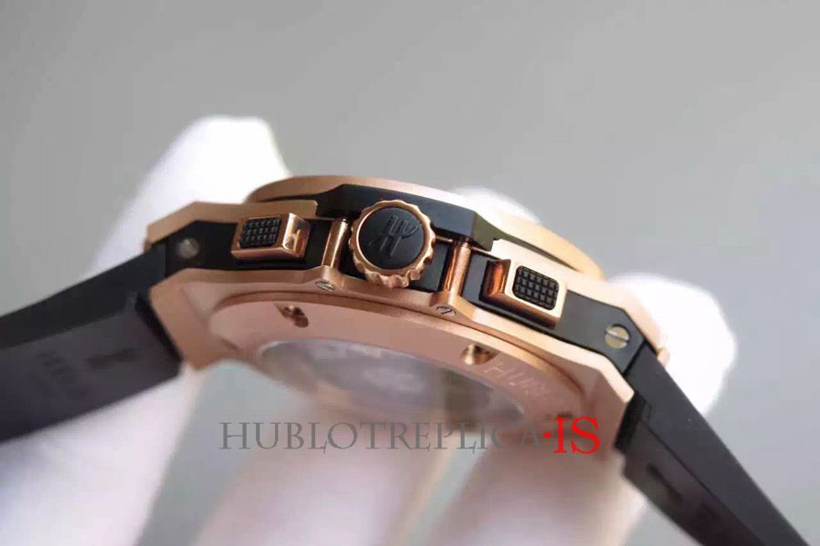 Hublot Rose Gold Face Black Nail Scale Dial - Image 5