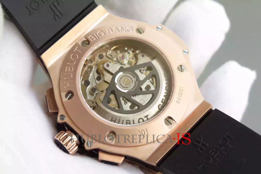 Hublot Rose Gold Face Black Nail Scale Dial - Image 7
