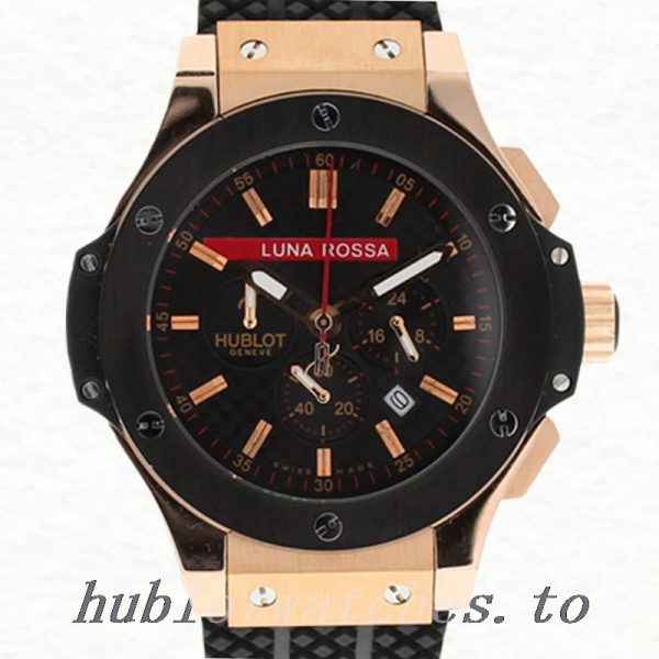 Hublot Big Bang 44mm Men's 301.CM.131.RX.LUN06 Stainless Steel/Ceramic bezel Black Dial