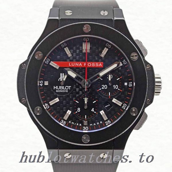 Hublot Big Bang 44mm Men's 301.CM.131.RX.LUN06 Stainless Steel/Ceramic bezel Black Dial - Image 6