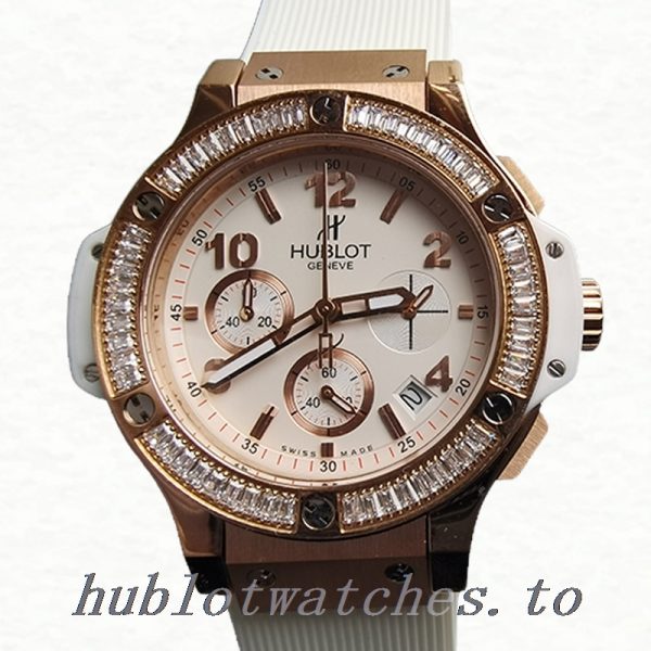 Hublot Big Bang 341.PE.230.RW.114 Ladies 38mm/44cm Rose Gold-tone Diamond