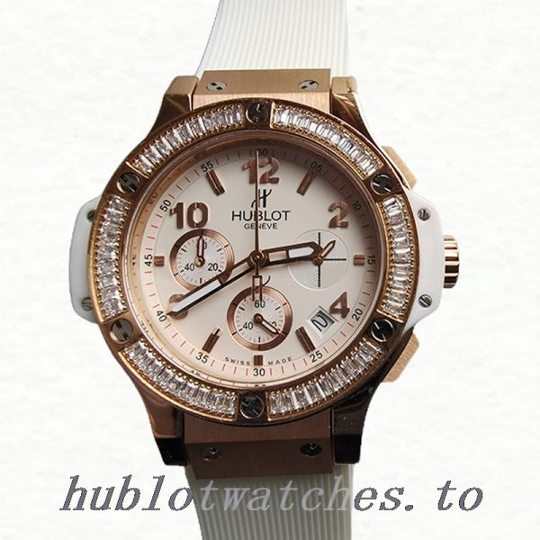 Hublot Big Bang 341.PE.230.RW.114 Ladies 38mm/44cm Rose Gold-tone Diamond - Image 2