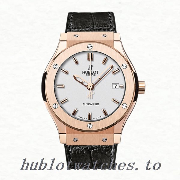 Hublot Classic Fusion 43mm 511.OX.2610.LR Men's White Dial Rose Gold-tone - Image 2