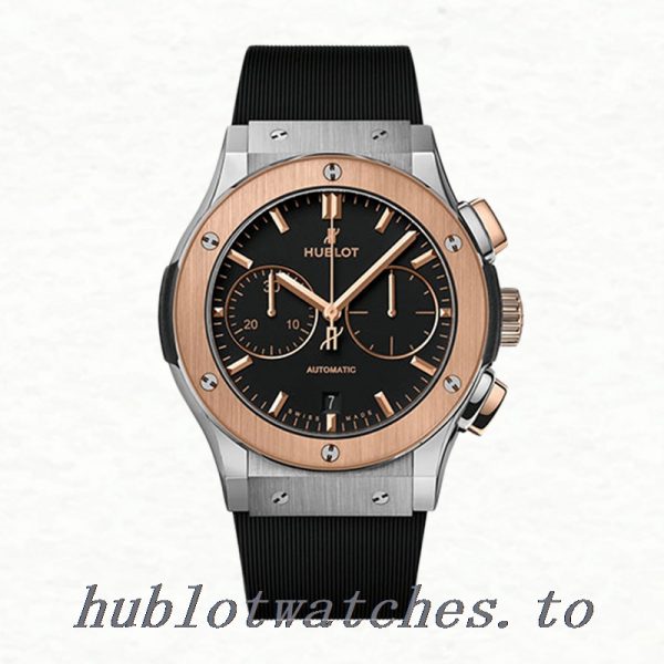 Hublot Classic Fusion 521.NO.1181.RX Men's 43mm Quartz Black Dial - Image 2