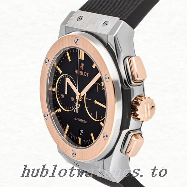 Hublot Classic Fusion 521.NO.1181.RX Men's 43mm Quartz Black Dial - Image 3