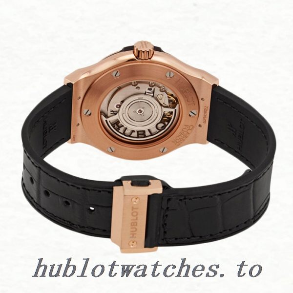 Hublot Classic Fusion 565.OX.1480.LR.1204 Ladies 33mm Black Dial Rose Gold-tone - Image 4