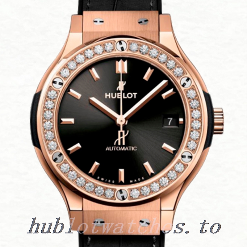 Hublot Classic Fusion 33mm 565.OX.1480.LR.1604 Men's Automatic Diamond
